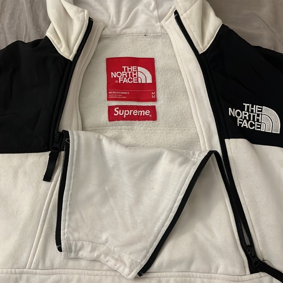 North Face X Supreme White & Black jacket size Medium - Picture 5 of 7